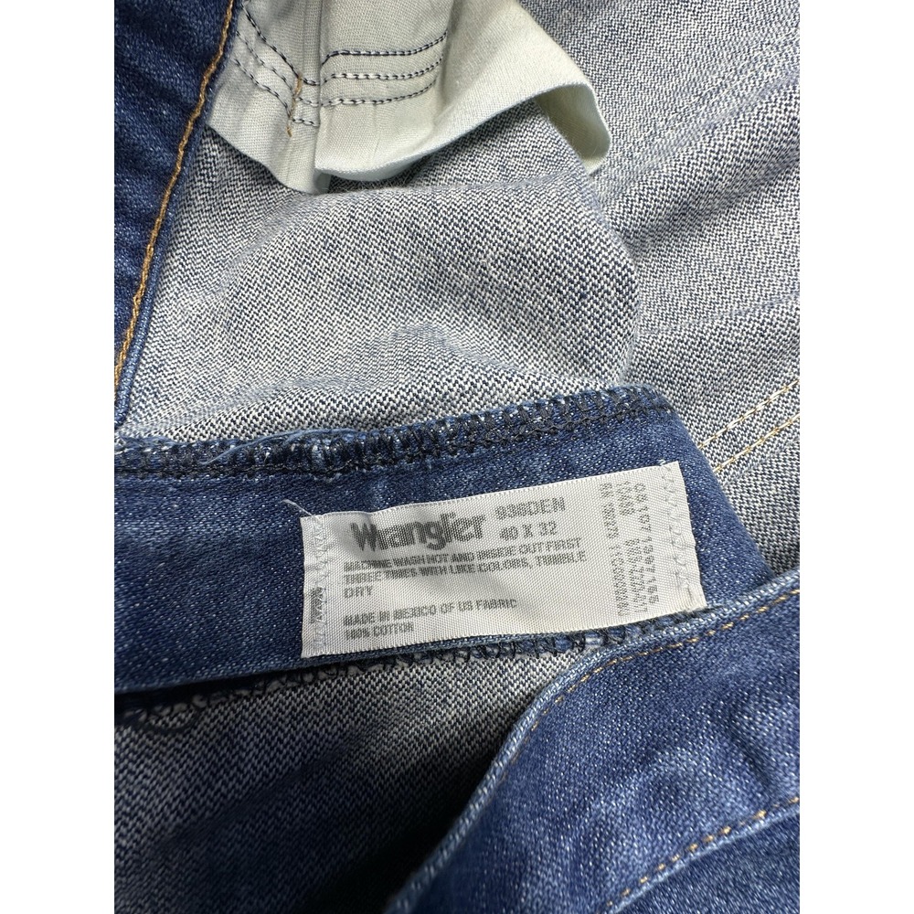 Wrangler Jeans Mens 40x30* Blue Straight Leg Denim Cotton Five Pocket Classic - Picture 4 of 8